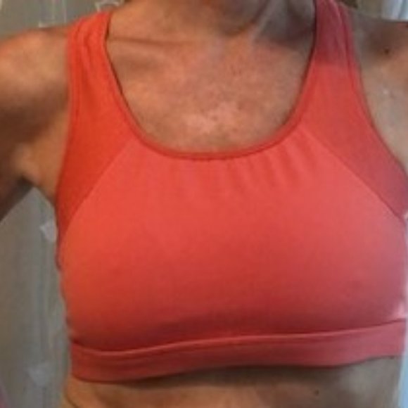 Champions Hot Coral Workout Bra, Size M - Picture 5 of 6